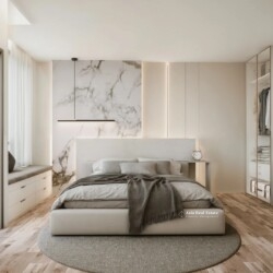 Siam Oriental Oasis — living room interior design bed view