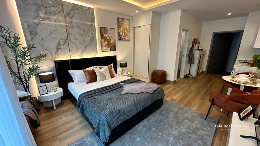 Siam Oriental Oasis — living room interior design bed view 2